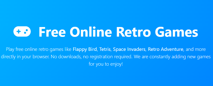 free online retro games