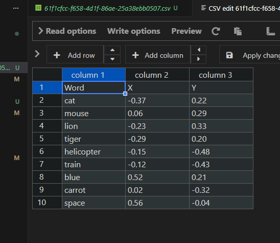 CSV Example Data