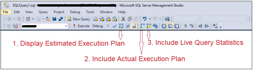 SSMS Tool Bar